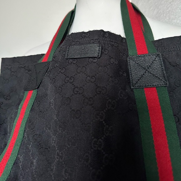 Large Vintage Gucci Shopper Tote - Picture 2 of 7